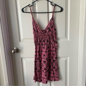 Divided by H&M Pink Tribal Print Mini Dress